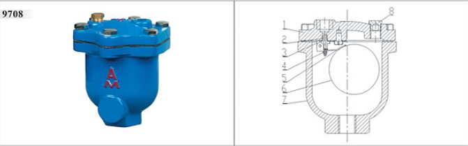 66mo威九国际微量排气阀9708结构图